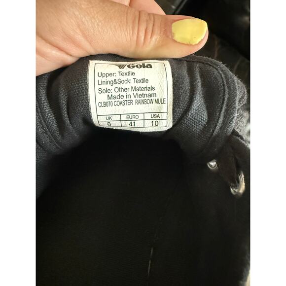 Vegan Gola Classics Women's Coaster Rainbow‎ Mule Plimsolls - Picture 6 of 6